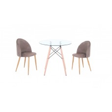  Sally Dining Table and 2 Chairs Set 